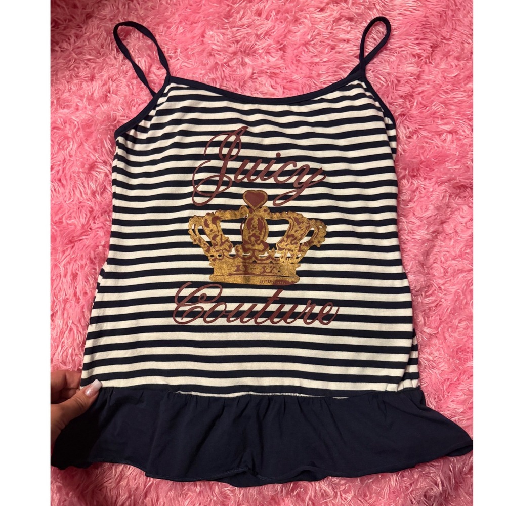 Vintage Juicy Couture Stripe Tank sz L